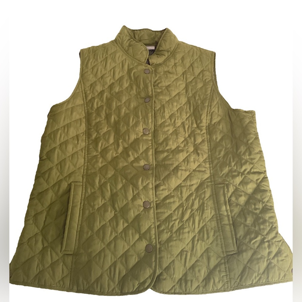J. Jill  Green Quilted Jacket